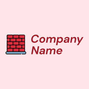 Brick wall on a Misty Rose background - Kinder & Kinderbetreuung