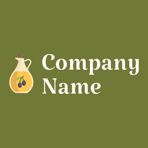 Olive oil logo on a Himalaya background - Domaine de l'agriculture