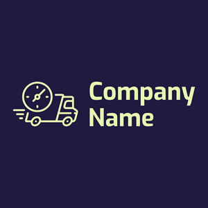 Fast delivery logo on a Blackcurrant background - Automobile & Véhicule