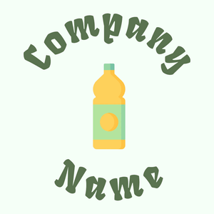 Orange juice logo on a Honeydew background - Alimentos & Bebidas