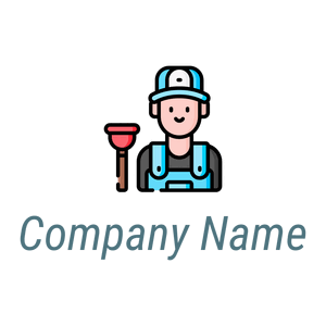 Plumber Tool logo on a White background - Entreprise & Consultant