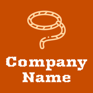 Lasso logo on a Tenne (Tawny) background - Abstracto