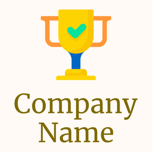Gold Trophy on a Seashell background - Arte & Intrattenimento