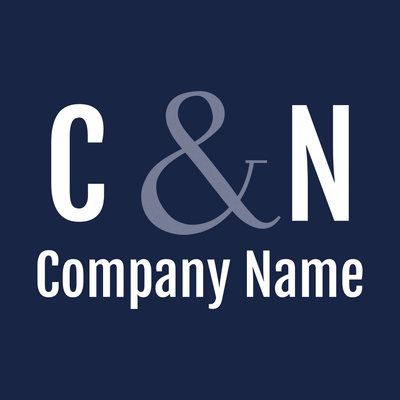 Dark blue wordmark business logo - Handel & Beratung