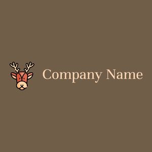 Deer logo on a Soya Bean background - Animals & Pets