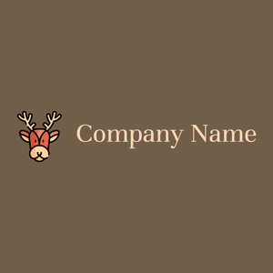 Deer logo on a Soya Bean background - Animaux & Animaux de compagnie