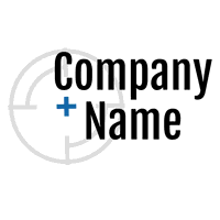 Corporate logo with a target - Security
