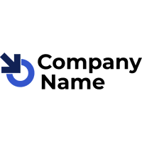 Logotipo con flecha y círculo - Computadora Logotipo