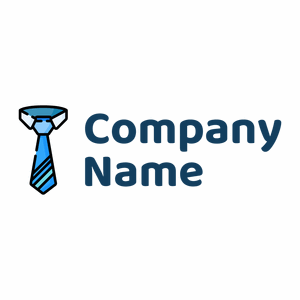 Outlined Tie logo on a White background - Moda & Belleza
