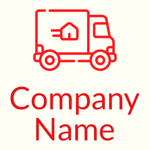 Moving truck logo on a Ivory background - Automobiles & Vehículos