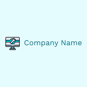 Black Help desk on a Light Cyan background - Arredamento per la casa