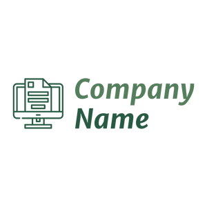 Computer logo on a White background - Tecnología