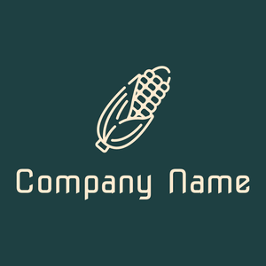 Corn logo on a Nordic background - Agricultura