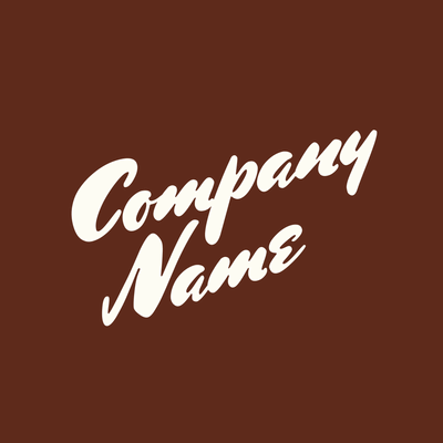 Logotipo de marca denominativa blanca y marrón - Alimentos & Bebidas Logotipo