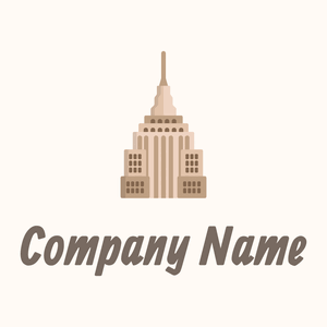 Empire state logo on a Seashell background - Architectuur