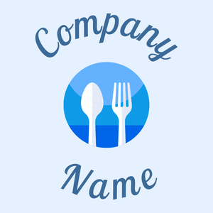 Cutlery on a Alice Blue background - Eten & Drinken