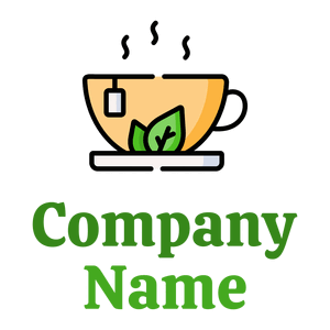 Herbal tea logo on a White background - Essen & Trinken