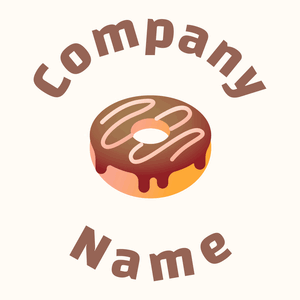 Mandarian Orange Donut on a Floral White background - Alimentos & Bebidas