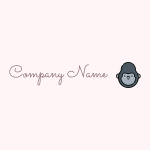 Gorilla logo on a Snow background - Animales & Animales de compañía