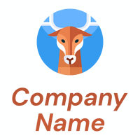 Deer logo on a White background - Animaux & Animaux de compagnie