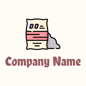 Cement logo on a Floral White background - Construcción & Herramientas
