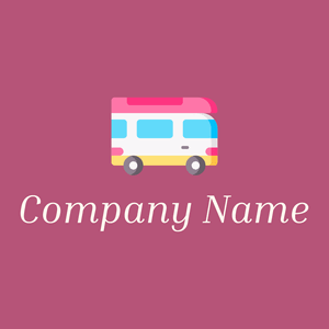 Camper van logo on a Royal Heath background - Auto & Voertuig