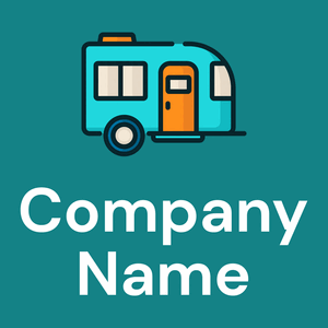 Turquoise Caravan on a Deep Sea background - Autos & Fahrzeuge