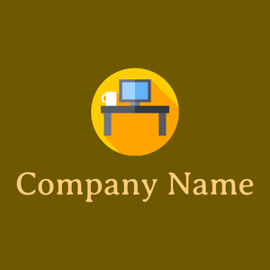 Desk logo on a Olive background - Empresa & Consultantes