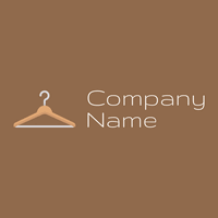 Clothes hanger logo on a Dark Tan background - Mode & Schoonheid