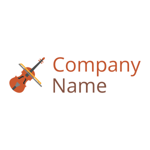 Music Violin logo on a White background - Entertainment & Arts