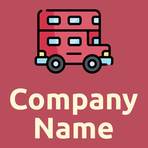 Double decker on a Blush background - Voyage & Hotel