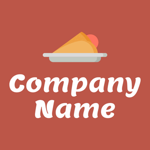 Crepe logo on a Flame Pea background - Alimentos & Bebidas