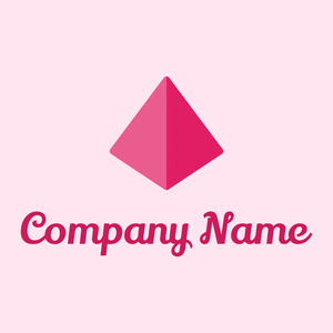 Triangle logo on a Lavender Blush background - Abstrato