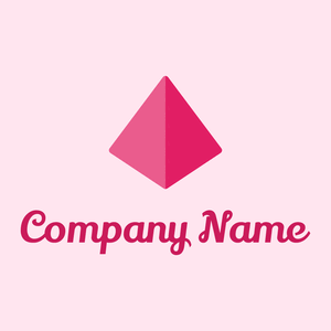 Triangle logo on a Lavender Blush background - Abstracto