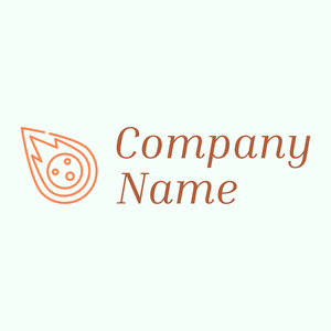 Meteorite logo on a Mint Cream background - Abstrait