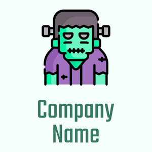 Frankenstein logo on a Mint Cream background - Entertainment & Kunst