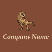 Tyrannosaurus rex logo on a Paarl background - Tiere & Haustiere