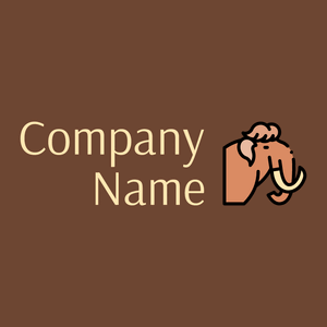Mammoth logo on a Metallic Copper background - Animais e Pets