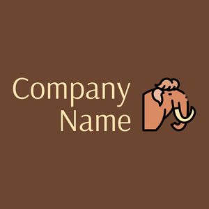 Mammoth logo on a Metallic Copper background - Animali & Cuccioli