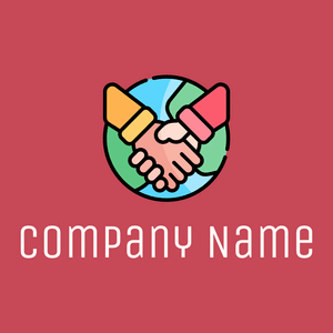 International logo on a Mandy background - Comunidad & Sin fines de lucro