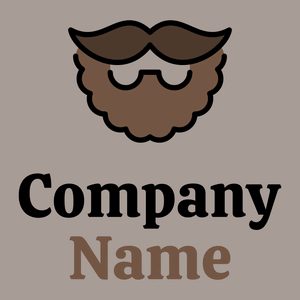 Hipster logo on a Dusty Grey background - Fashion & Beauty