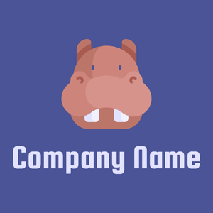 Hippopotamus logo on a Governor Bay background - Tiere & Haustiere