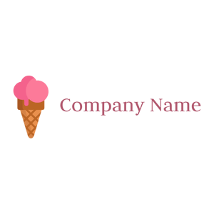 Tickle Me Pink Ice cream on a White background - Food & Drink