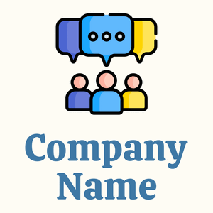 Group logo on a Floral White background - Communicações