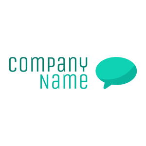 Speech bubble logo on a White background - Comunicaciones