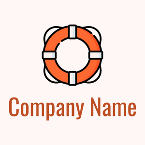Life preserver logo on a Snow background - Segurança