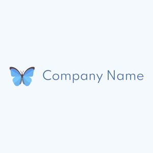 Cornflower Blue Butterfly on a Alice Blue background - Animali & Cuccioli