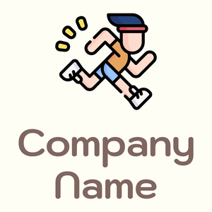 Run logo on a Ivory background - Domaine sportif