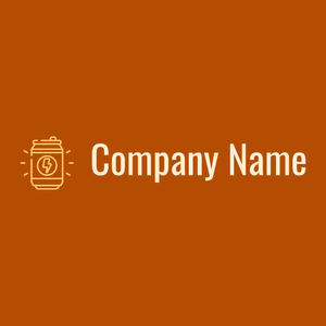 Energy drink logo on a Tenne (Tawny) background - Comida & Bebida