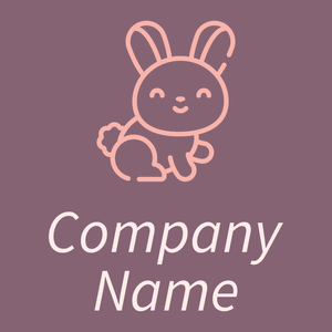Easter bunny logo on a Strikemaster background - Animales & Animales de compañía